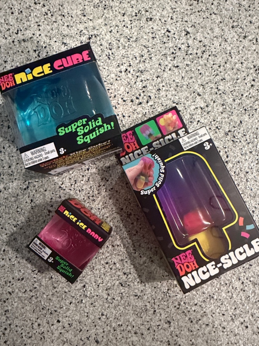 Nice-Sicle Kids Squishy Toy - Purple/Blue/Pink